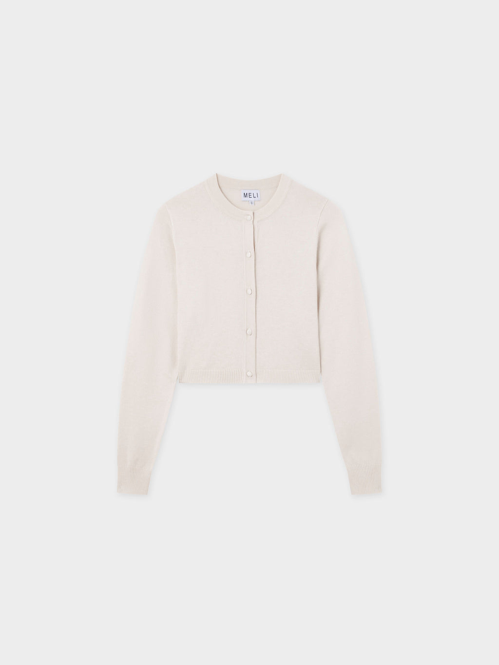 Solid Crew Crop Cardigan-Ivory-0
