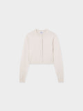 Solid Crew Crop Cardigan-Ivory-0