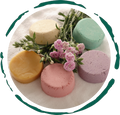 All-natural plastic-free shampoo bar with rich botanical ingredients for zero waste hair care