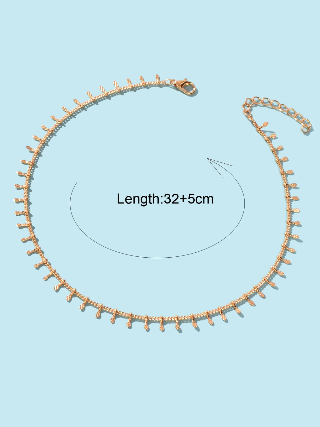 Dainty gold charm choker necklace on a delicate short chain for minimalist everyday fashion. — view 4