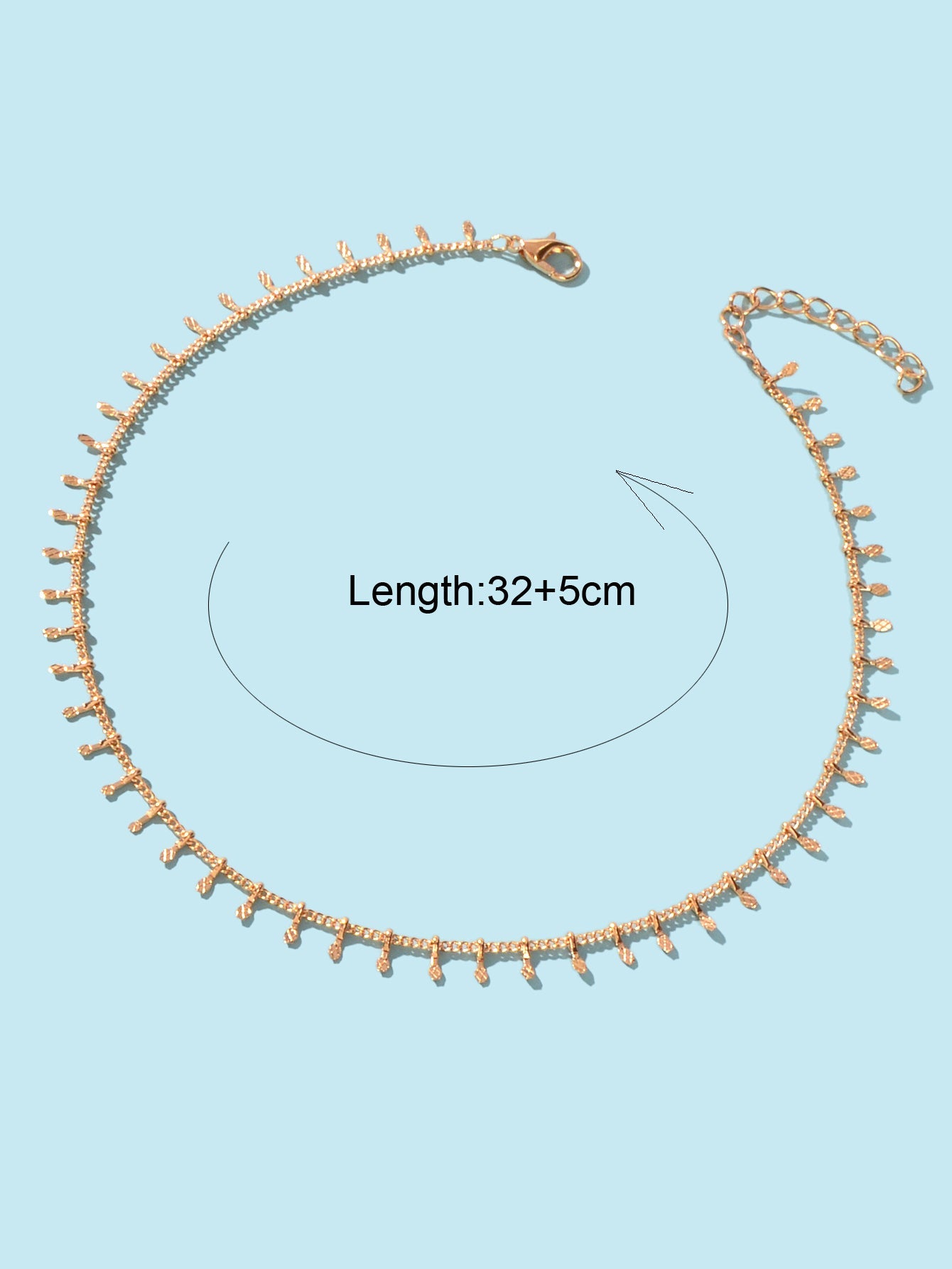 Dainty gold charm choker necklace on a delicate short chain for minimalist everyday fashion. — view 4
