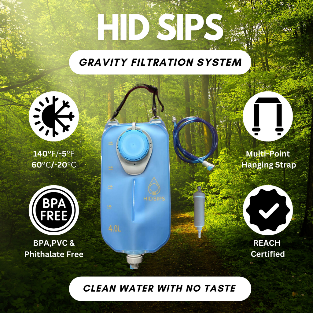 Gravity Filtration System for Hiking, Backpacking, Camping, and More!-1
