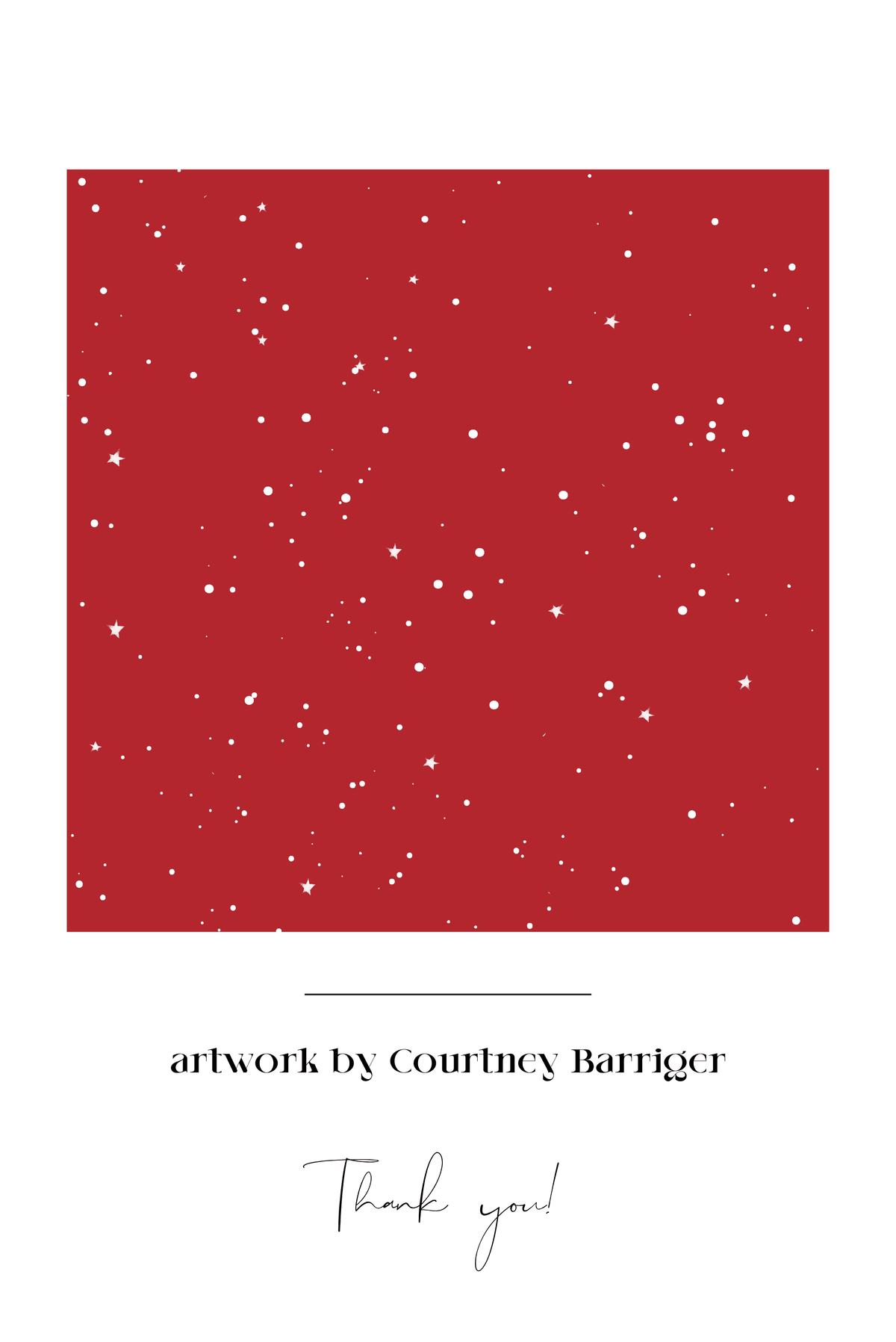 Red Stardust Scarf-3