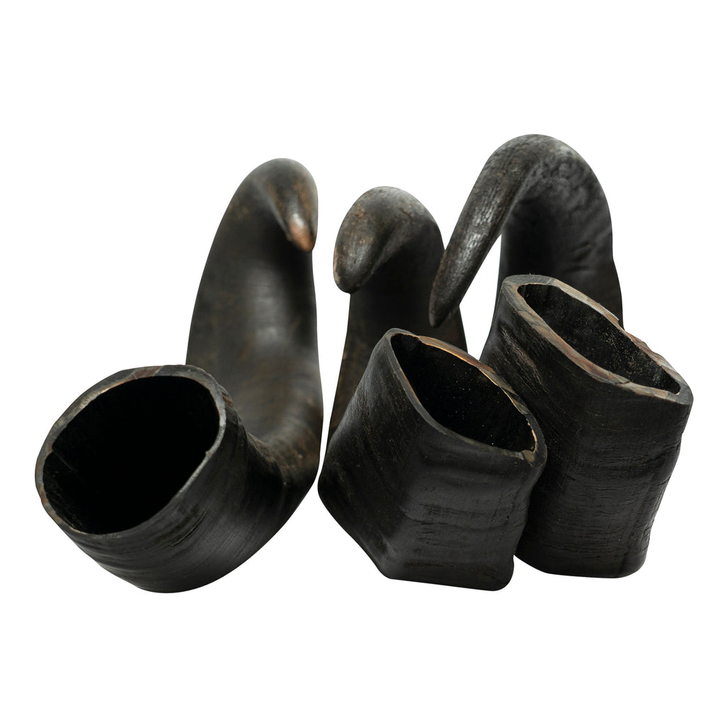 Two natural water buffalo horn dog chews for dental health and long lasting training rewards — view 5