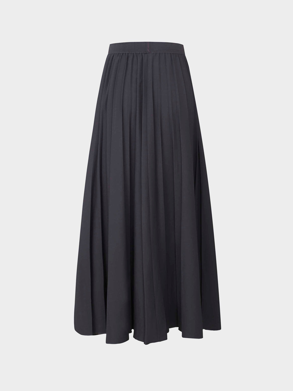 Pleated Skirt 35"-Dark Grey-2