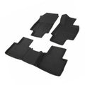 Black custom fit TPR rubber floor mats for Toyota RAV4 interior protection