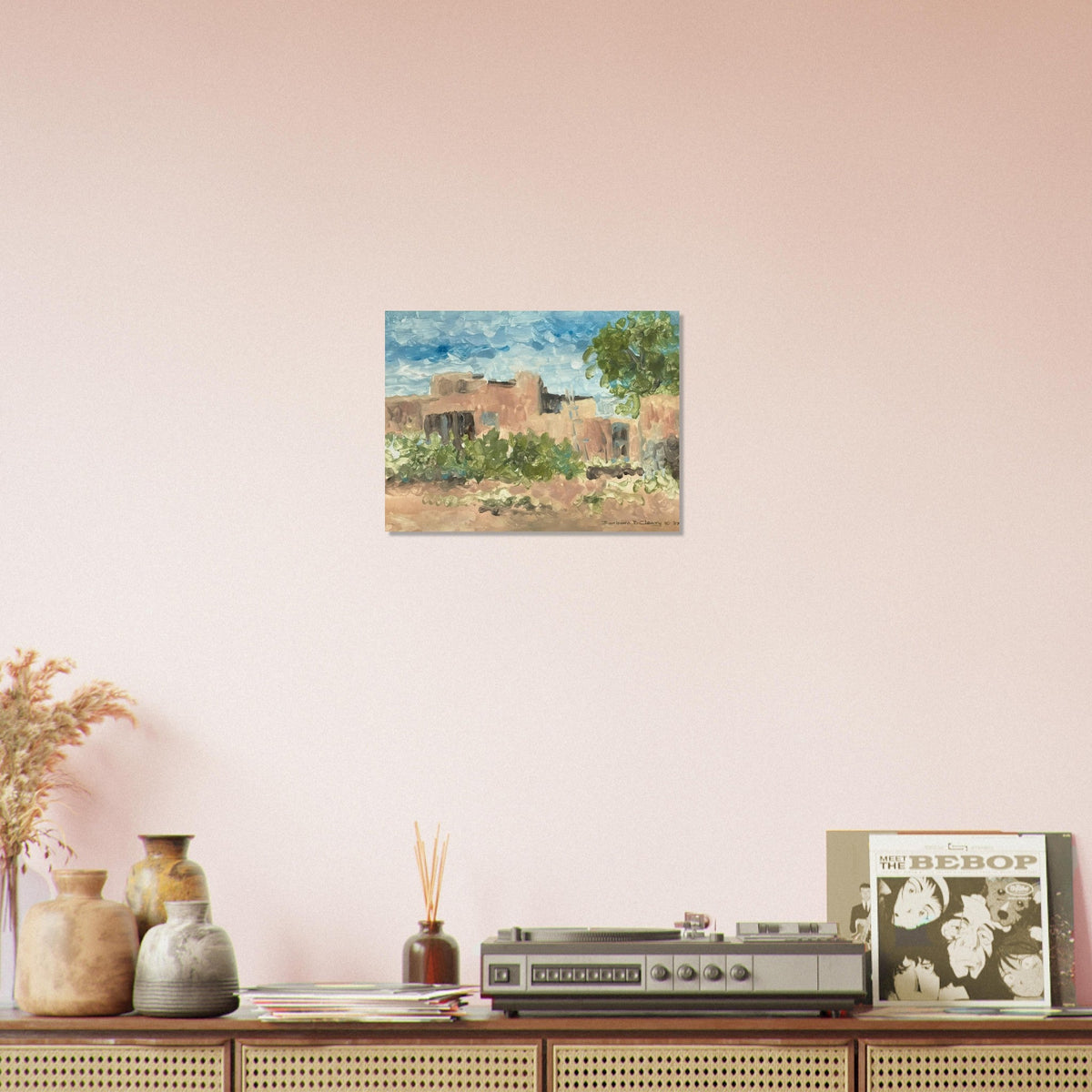 'Adobe Serenity 1' I 12x16 Museum-Quality Matte Paper Poster | Original Artwork by American Artist Barbara Cleary-2