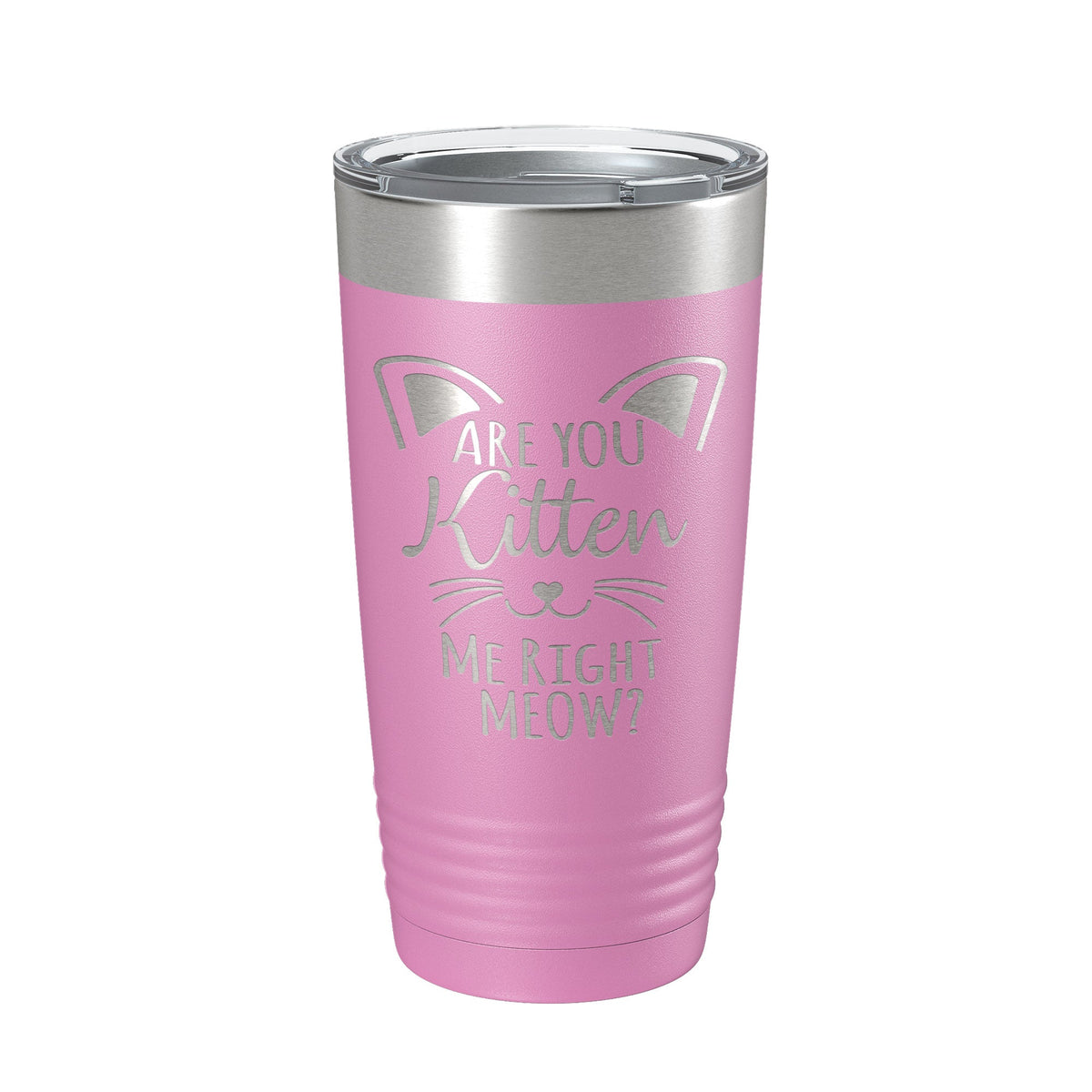 Are You Kitten Me Right Meow Tumbler Travel Mug Insulated Laser Engraved Coffee Cup Funny Cat Lover Gift 20 oz-14