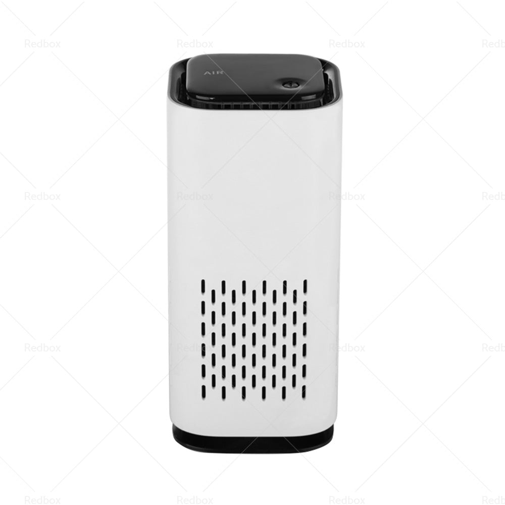 Portable USB car air purifier ionizer in compact cylindrical design for vehicle cup holders — view 4