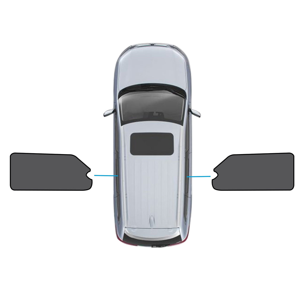 Black magnetic car window shade installed on an LDV G10 vehicle window for UV protection — view 2