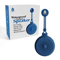 Waterproof wireless portable Bluetooth shower speaker with integrated carrying strap for outdoor use
