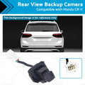 Black plastic wired rear view backup camera replacement for Honda CR-V with 8 pin connector