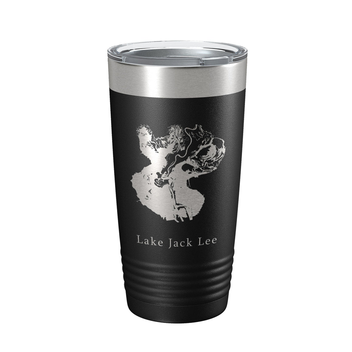 Lake Jack Lee Map Tumbler Travel Mug Insulated Laser Engraved Coffee Cup Felsenthal Arkansas Louisiana 20 oz-0