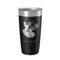 Lake Jack Lee Map Tumbler Travel Mug Insulated Laser Engraved Coffee Cup Felsenthal Arkansas Louisiana 20 oz-5