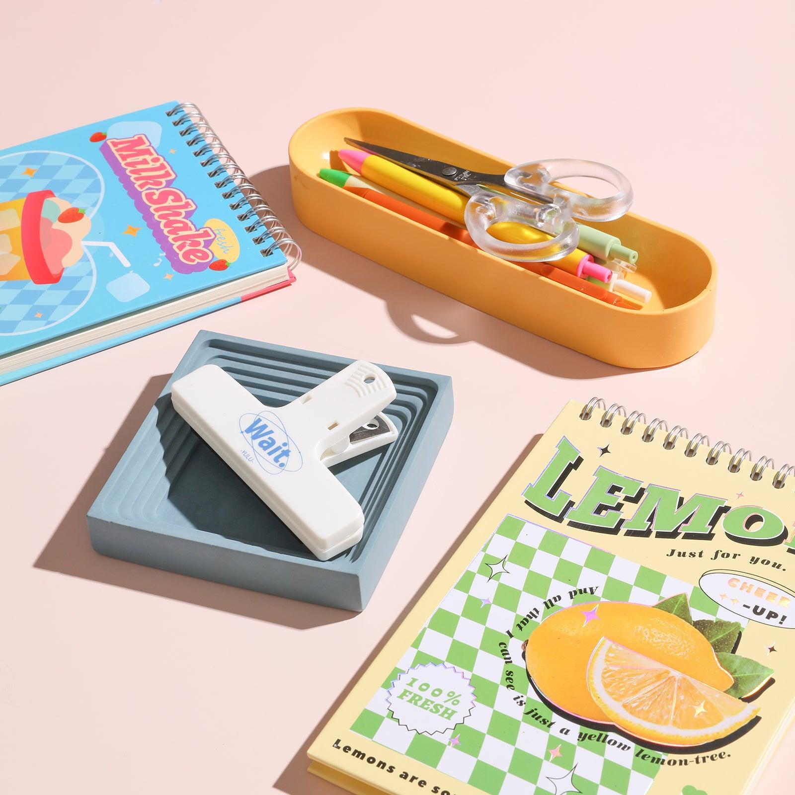 Square large desk caddy silicone mold for concrete casting, shown in a simple geometric shape — view 5