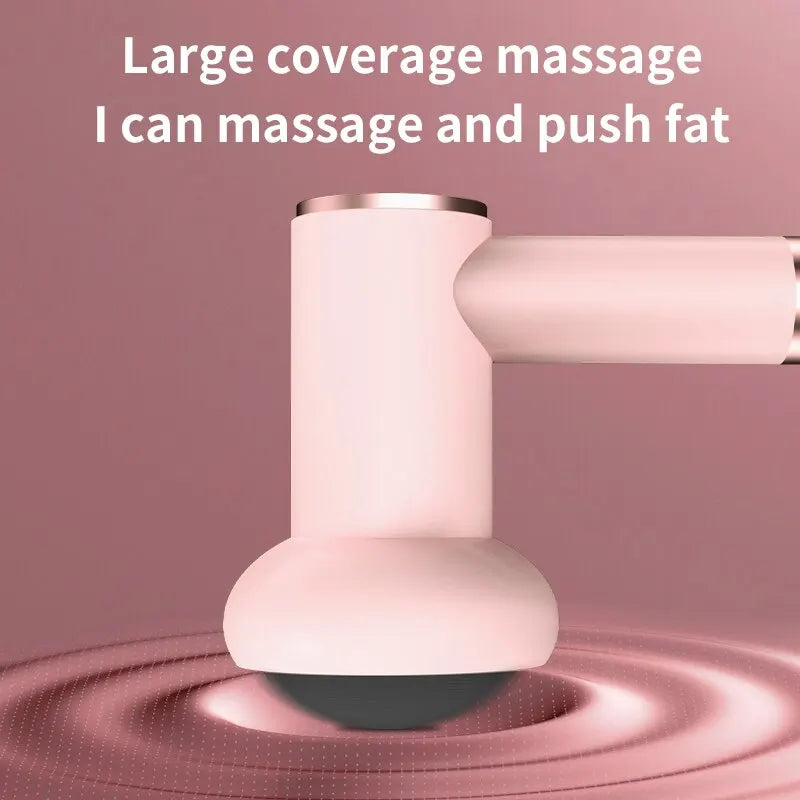 NNEOBA 6-Speed Rechargeable Mini Massage Gun Fat-Reducing, Relaxation Tool Pink