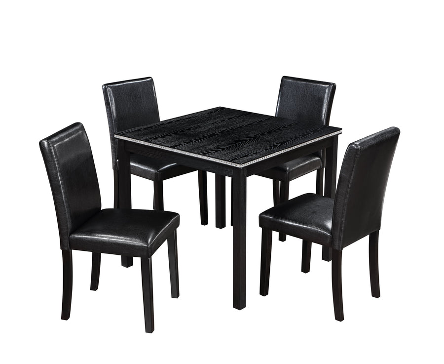 5 Piece Wooden Dining Table Set