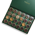 Loose leaf tea gift set with 24 premium assorted tin caddies in a beautiful presentation box