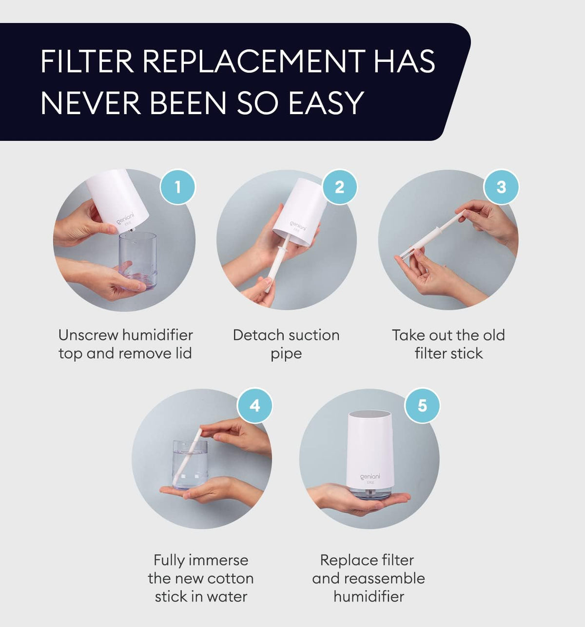 Humidifier Replacement Cotton Sticks (10 pcs.)-4