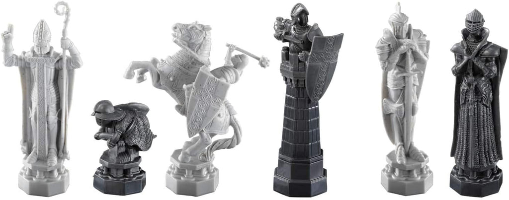 Harry Potter wizard chess set featuring detailed plastic pieces and a large square playing board — view 3