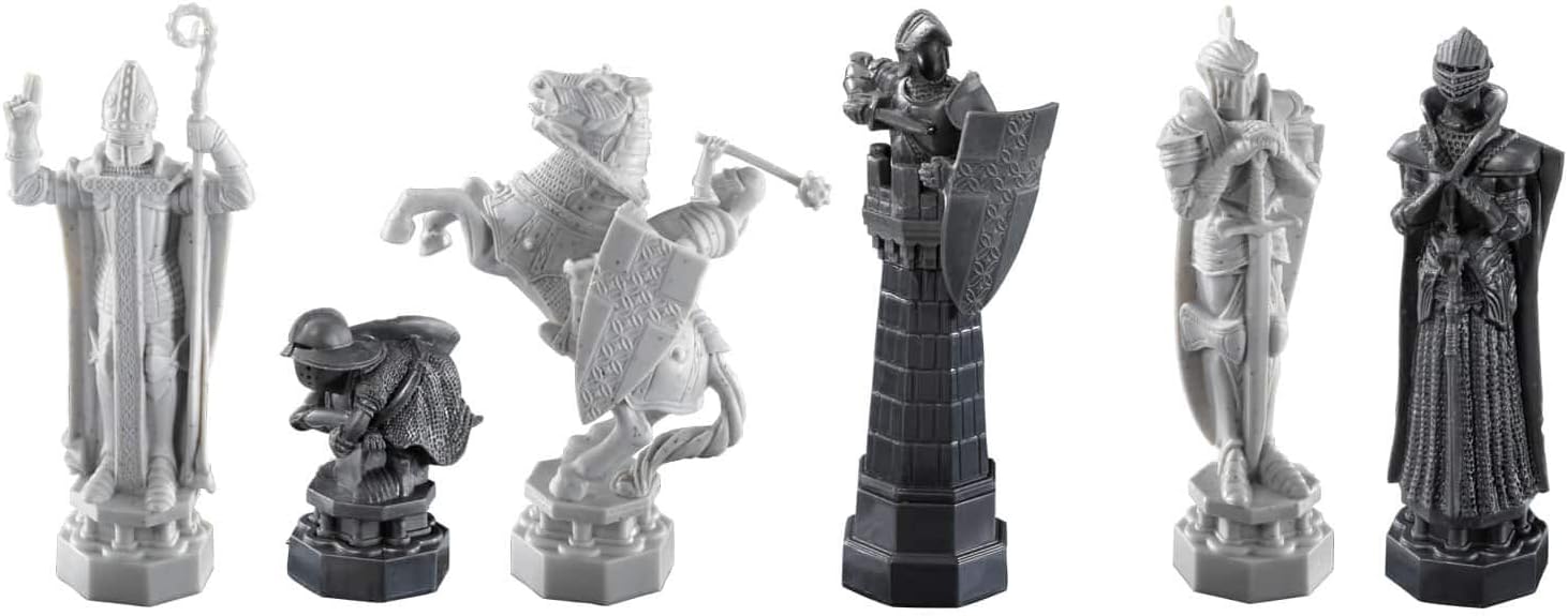 Harry Potter wizard chess set featuring detailed plastic pieces and a large square playing board — view 3