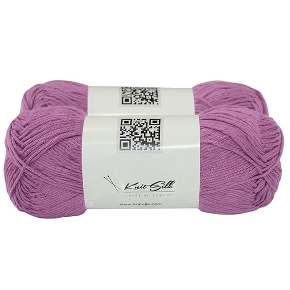 Soft cotton knitting yarn skeins in vibrant colors for crochet and DIY crafting projects — view 2
