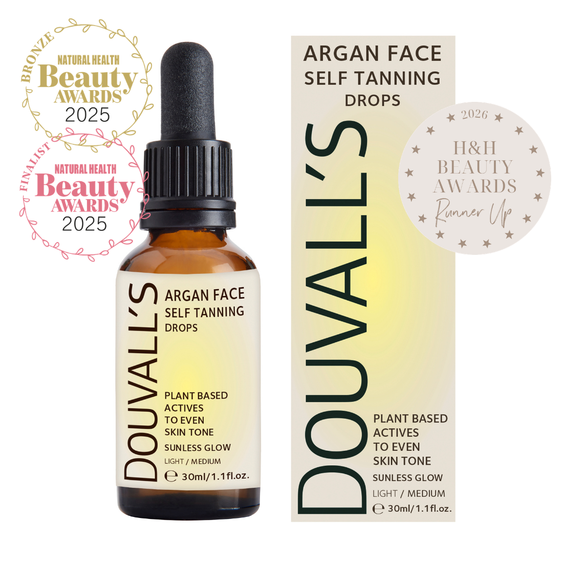 Argan Self Tanning Face Drops 30ml |Semi-permanent Self tanning drops-3