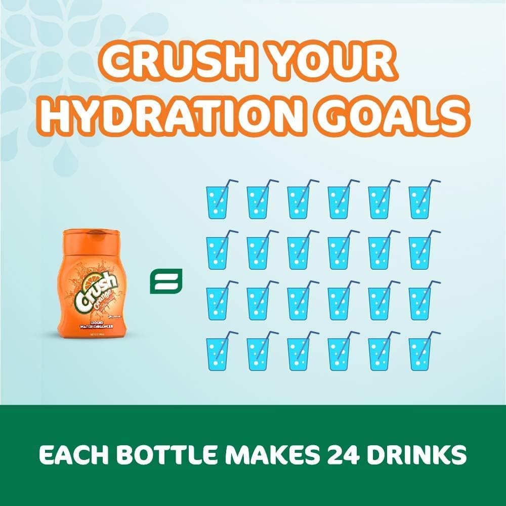 Crush liquid water enhancer variety pack squeeze bottles in assorted fruit flavors — view 3