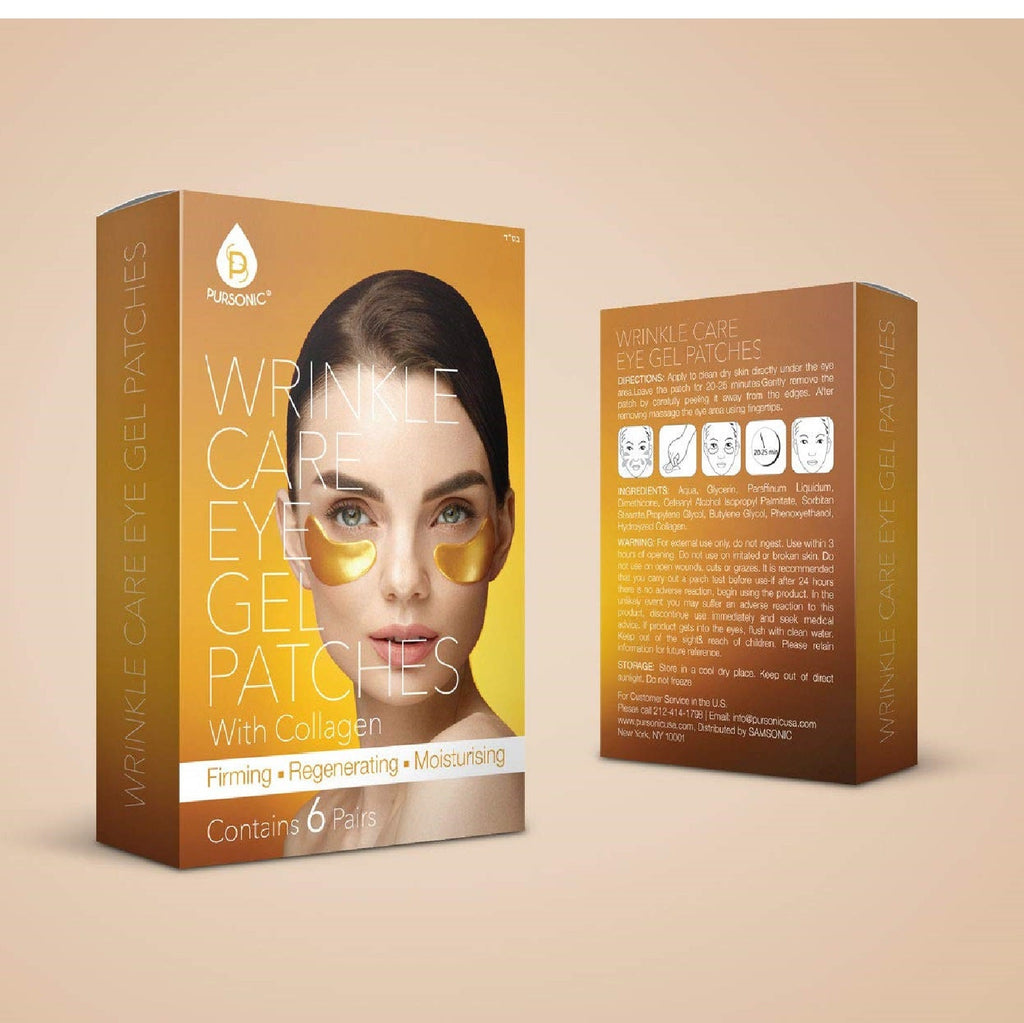 Wrinkle care eye gel patches infused with collagen for under eye hydration and anti-aging care — view 5