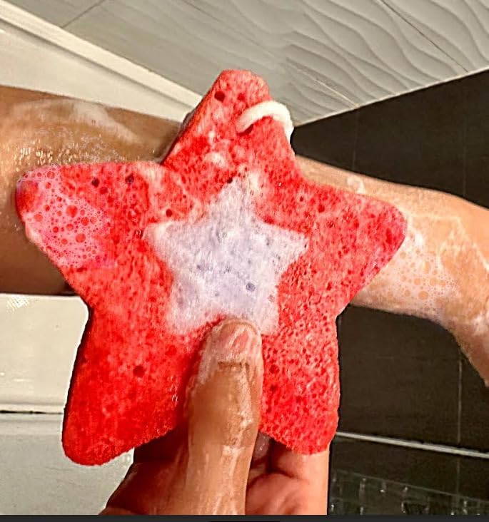 Superstar Soap Infused Sponge in Strawberries and Dreams-4