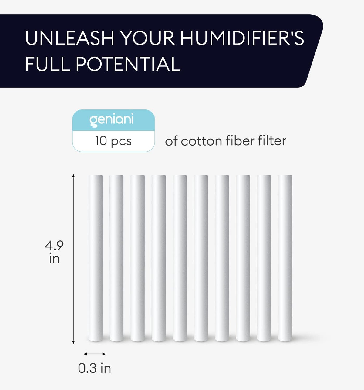 Humidifier Replacement Cotton Sticks (10 pcs.)-1