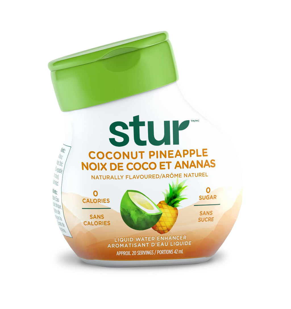 Five bottles of Stur natural water enhancer variety pack for healthy hydration — view 4