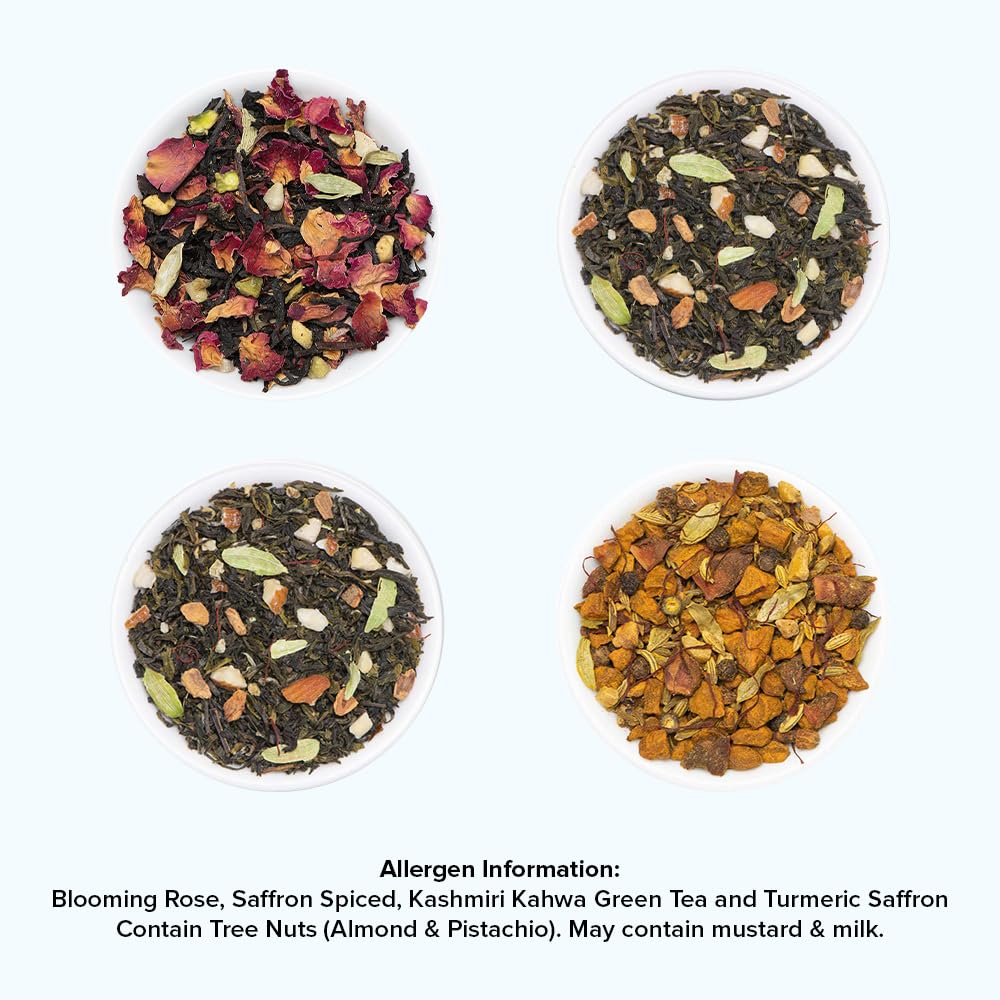VAHDAM Christmas tea gift set advent calendar featuring 24 premium loose leaf tea flavor boxes — view 3
