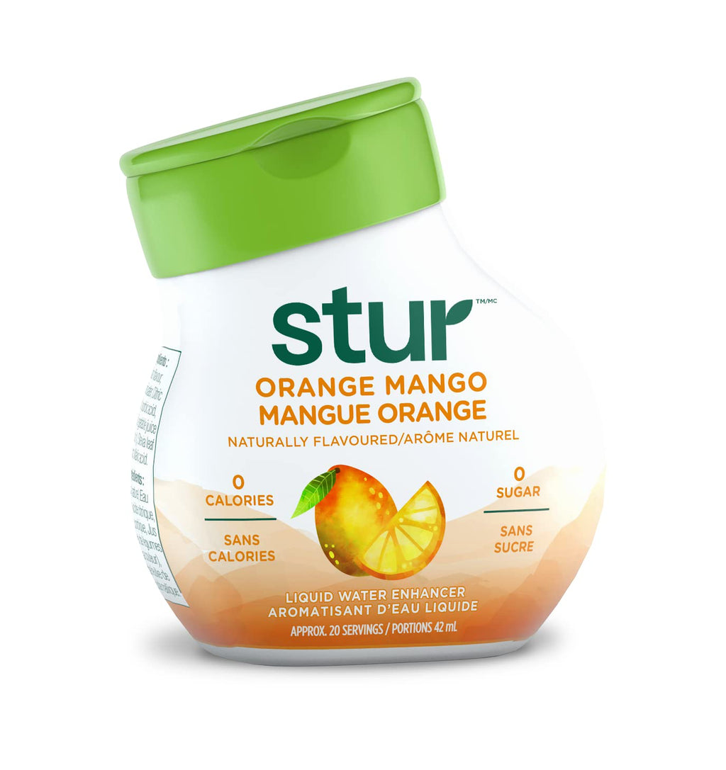 Five bottles of Stur natural water enhancer variety pack for healthy hydration — view 5