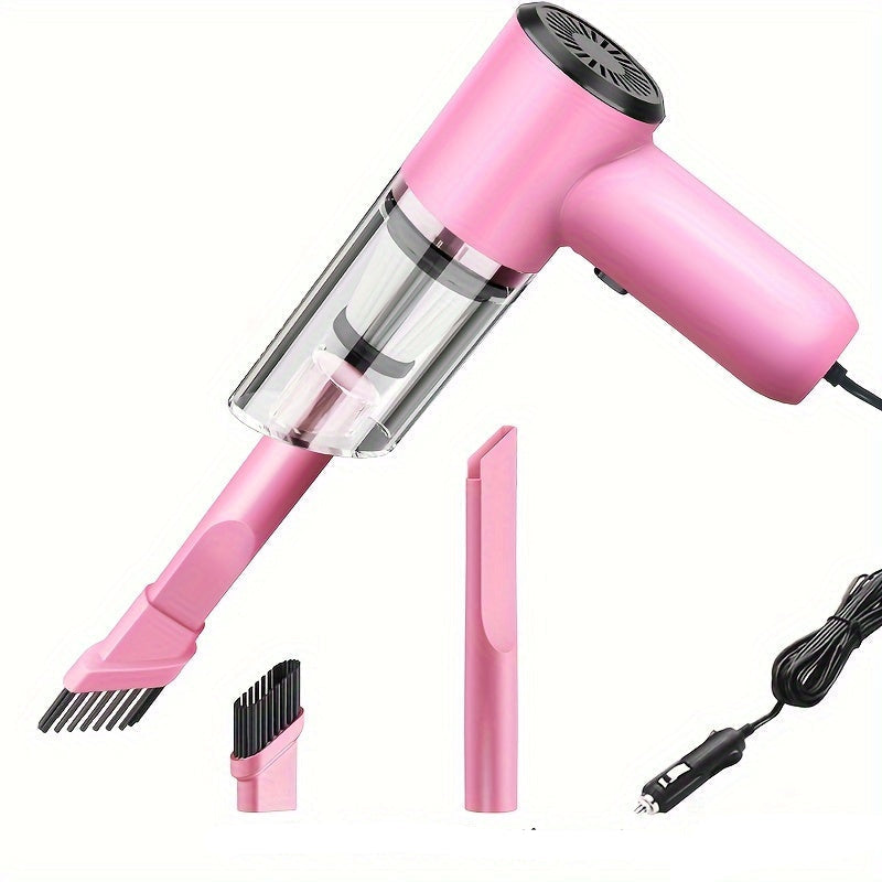 NNETM handheld car vacuum cleaner with flat nozzle attachment and long power cord