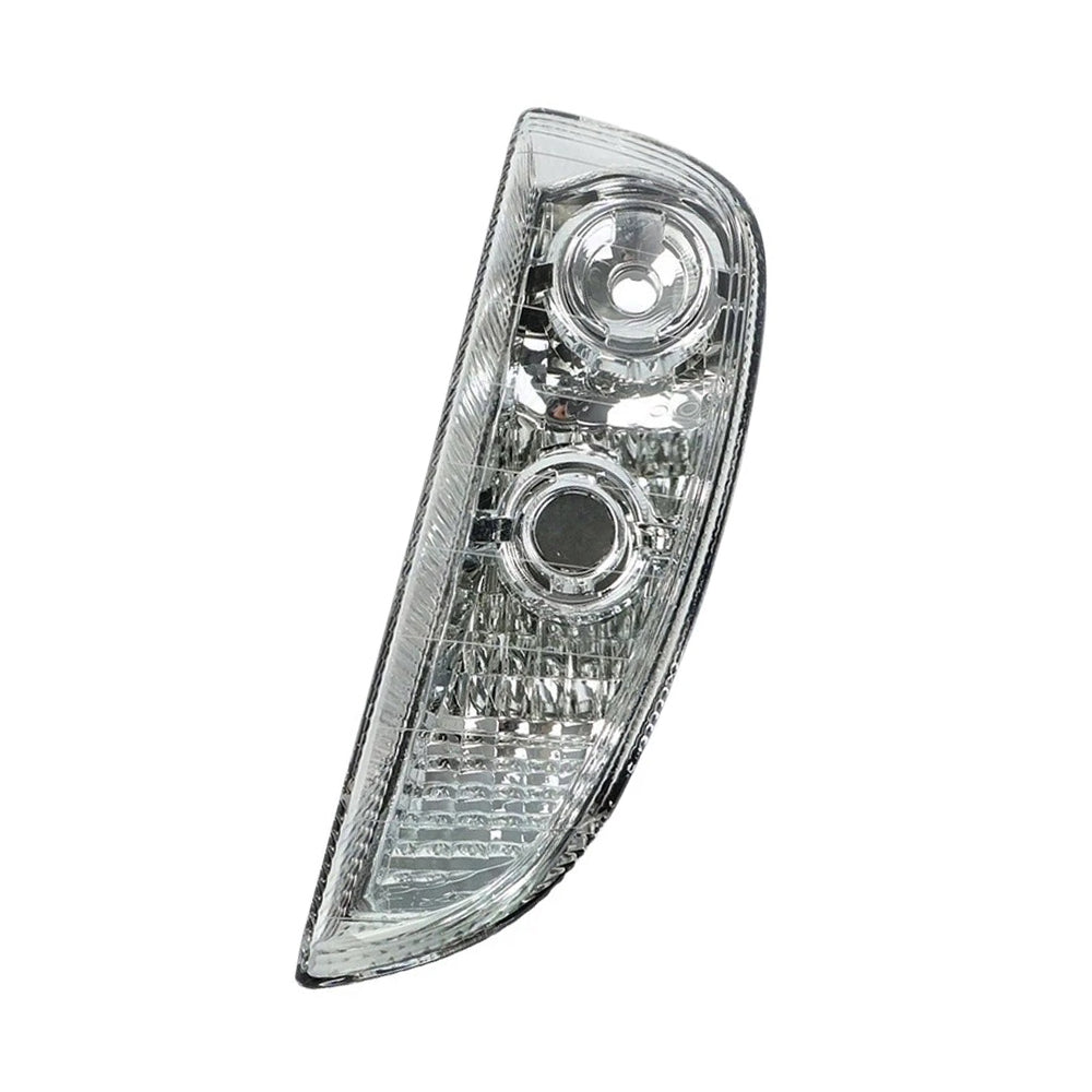 Pair of daytime running light covers with clear lens and black housing for Porsche Cayenne — view 3