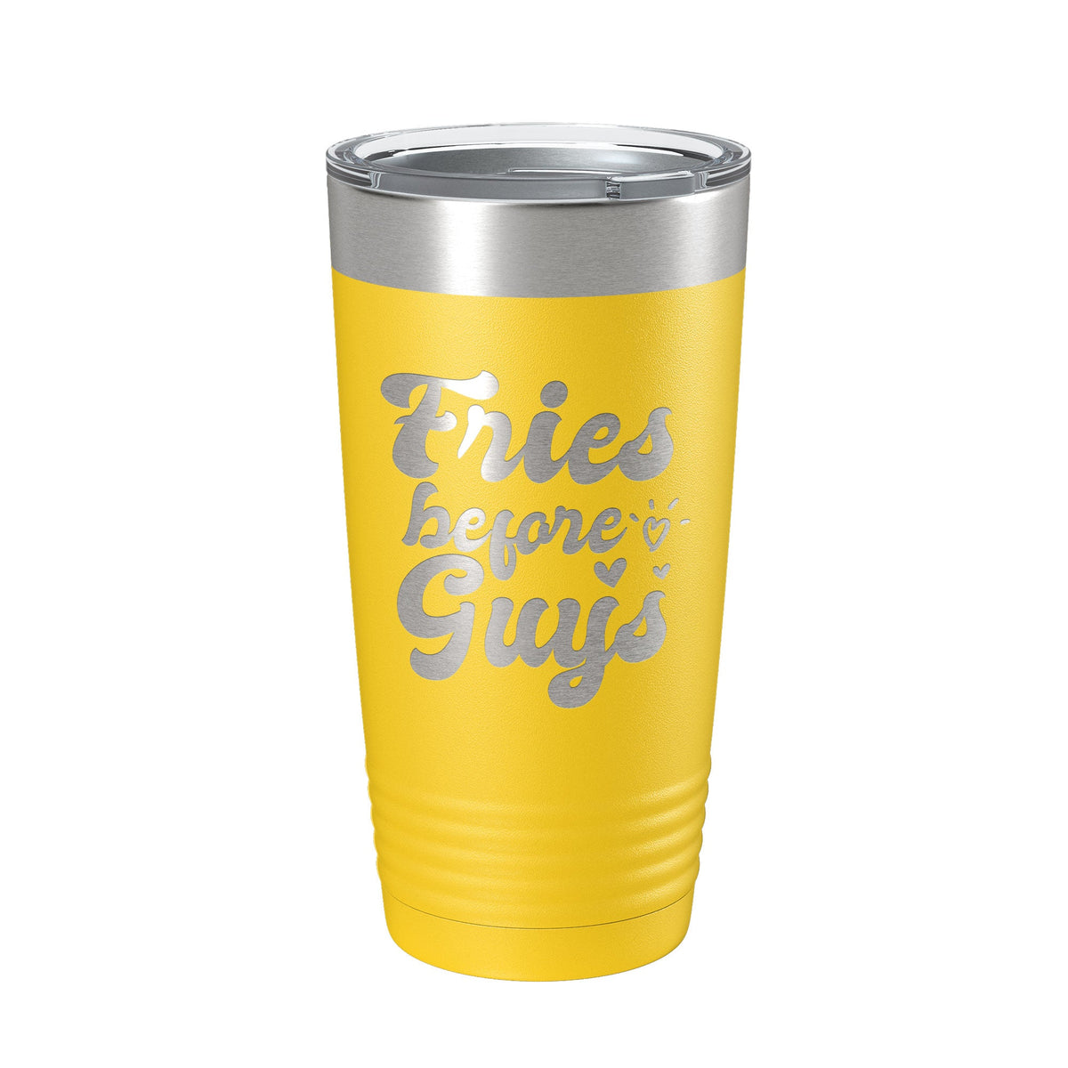 Fries Before Guys Tumbler Funny Galentine's Day Travel Mug Valentine's Single Insulated Laser Engraved Coffee Cup Retro 20 oz-19