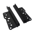 Black ABS plastic 2DIN car stereo mounting bracket side trims for double fascia dashboard installation