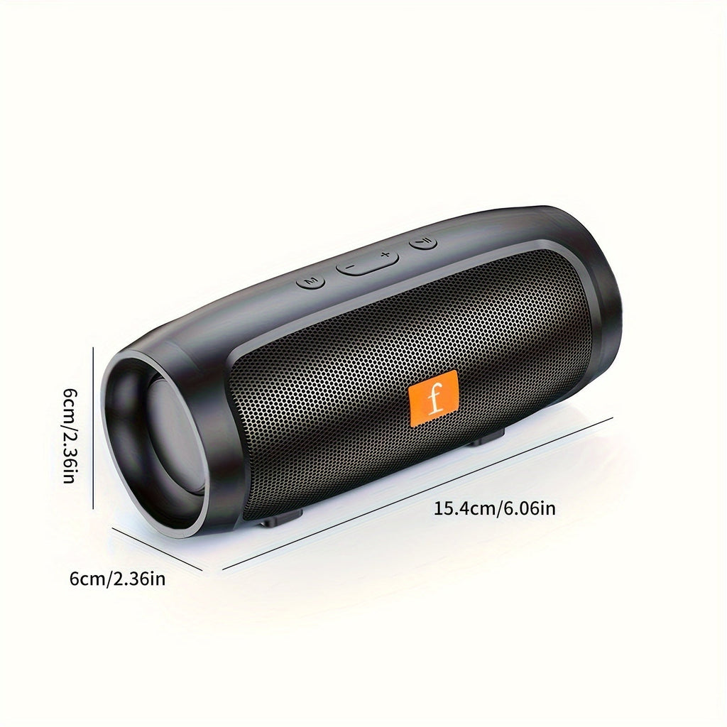 Black compact outdoor wireless bluetooth speaker with shockproof design — view 3