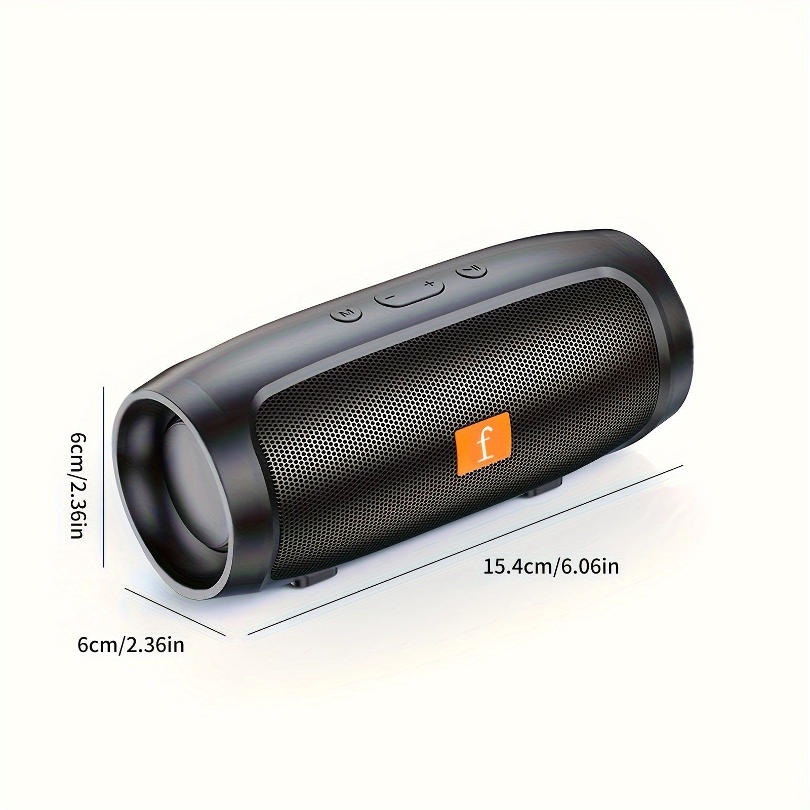 Black compact outdoor wireless bluetooth speaker with shockproof design — view 3