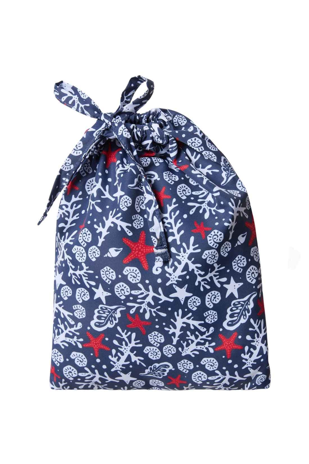 Men's blue graphic print North Sails swim shorts with elastic drawstring waist and logo patch — view 6
