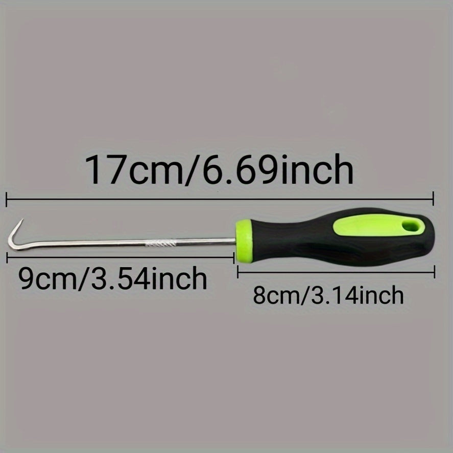U-shaped metal ground nail remover hook for extracting pegs from garden paving and turf — view 4