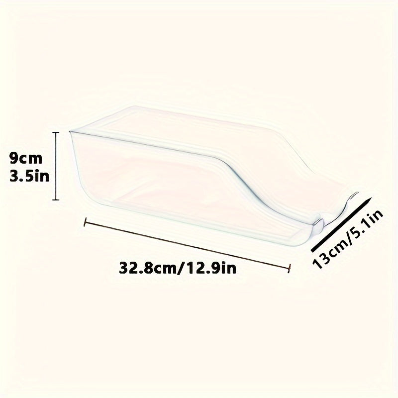 Clear stackable can organizer made of transparent plastic for kitchen and fridge storage. — view 4