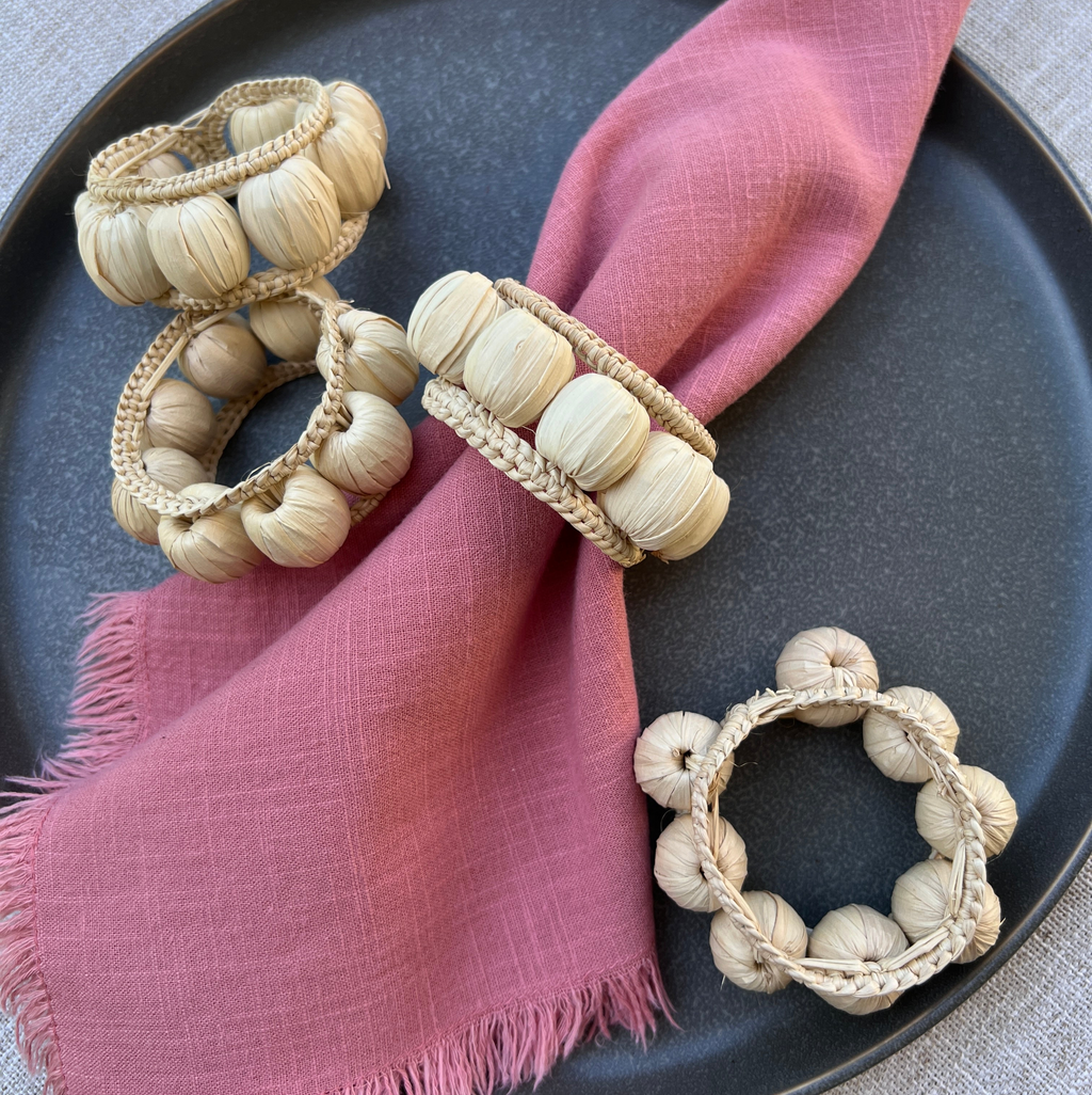 Woven Beads Napkin Ring – Table Decor Colombia-1