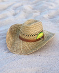 ‘Rodeo Ready’ UV Protected Natural Straw Cowboy Hat-0
