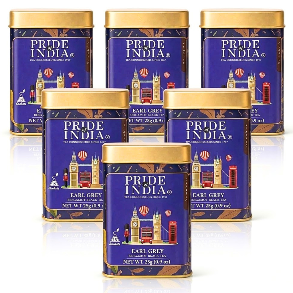 Box of 15 Earl Grey bergamot black tea bags blended with tulsi holy basil — view 3