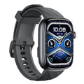 Smart eco drive watch for women with large AMOLED screen and smooth modern silicone band