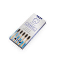 Multipack bamboo toothbrushes with black activated charcoal bristles for sustainable eco-friendly oral care