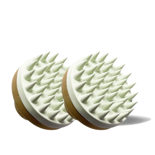Masami Wabi Sabi scalp scrubber with ergonomic grip and handcrafted detailing for hair washing — view 2