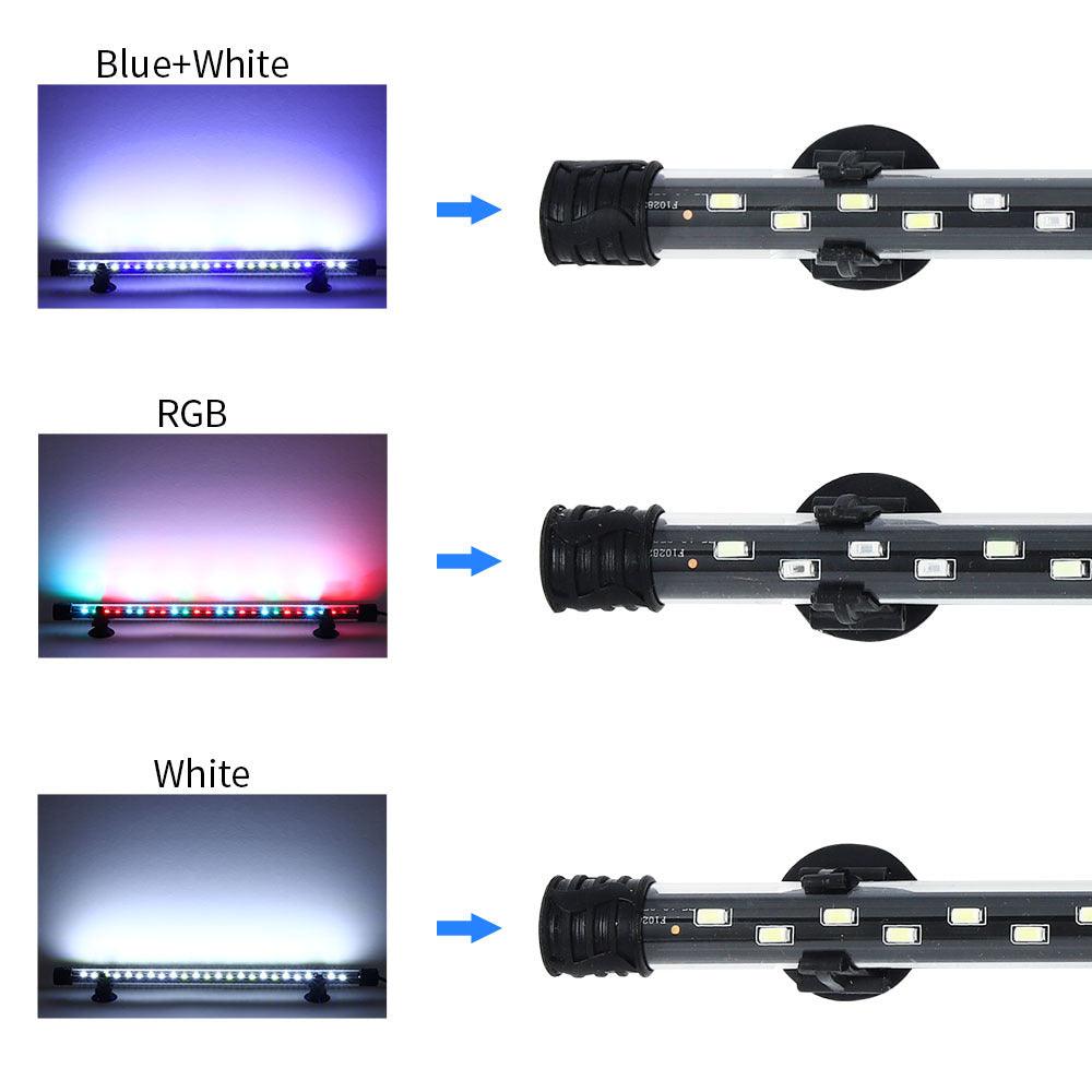 High-brightness LED fish tank light illuminating an aquarium with vibrant colors and adjustable modern lighting — view 5